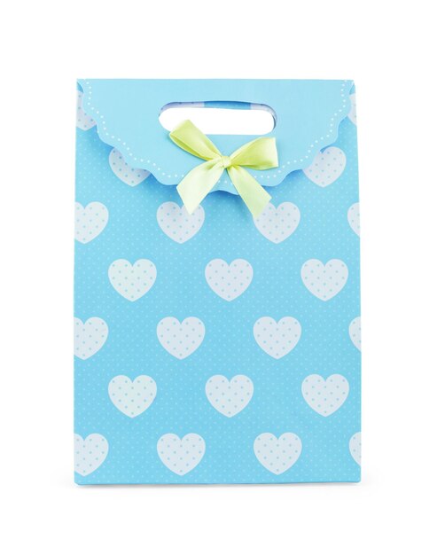 Blue Penguin-Themed Gift Bag