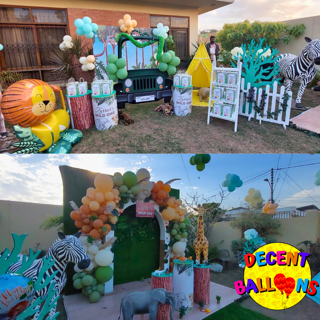 Wild Side Jungle Party Decoration Karachi  – Fun & Vibrant Celebration Setup