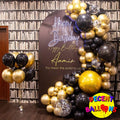 Black and Gold Birthday Party Setup – Luxurious & Bold Celebration Decor