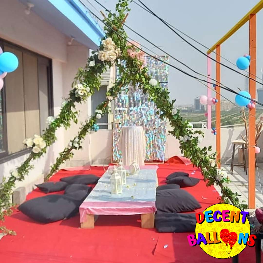 Farshi Bethak Birthday Party Setup – Traditional & Elegant Celebration Decor