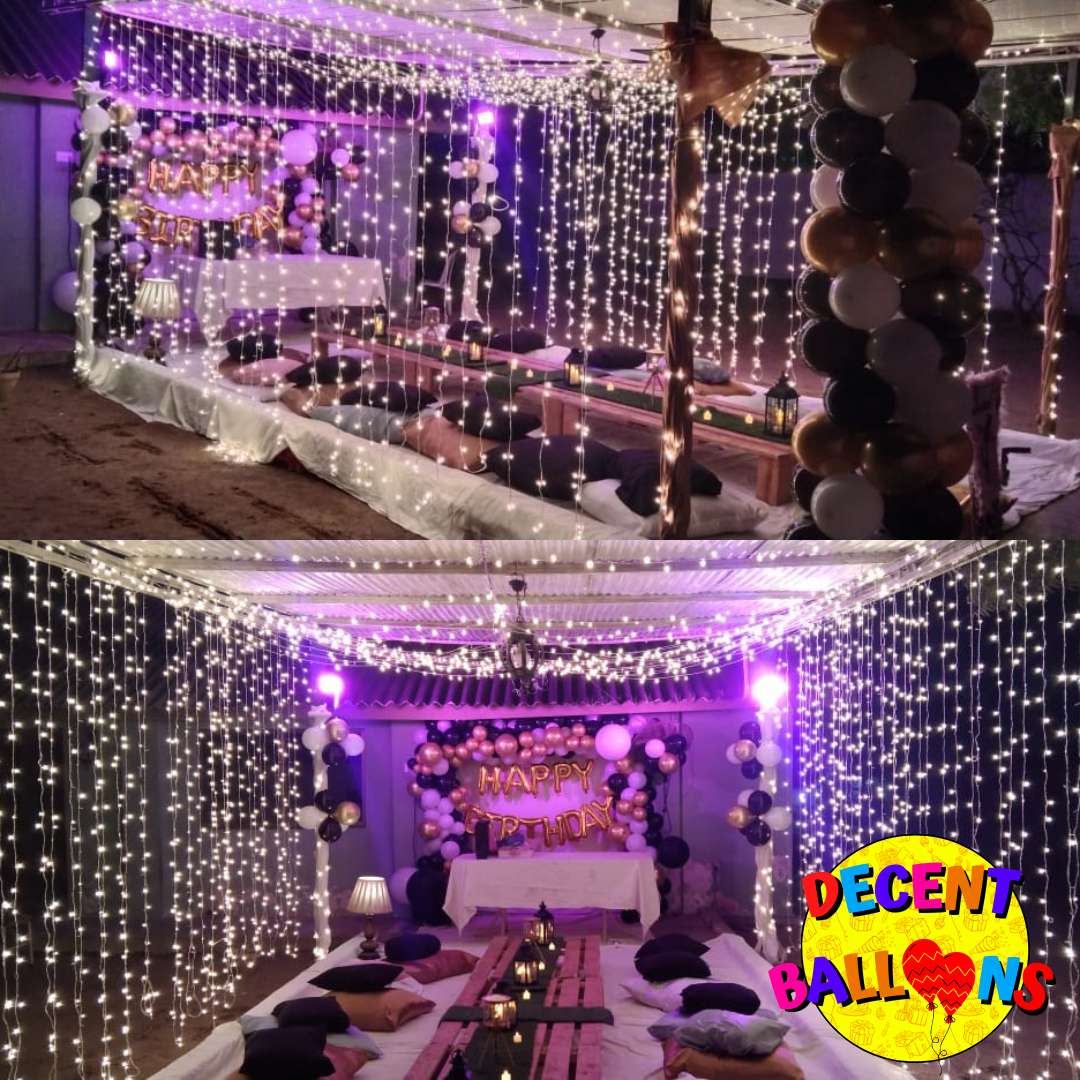 Farshi Bethak Birthday Party Setup – Traditional & Cozy Celebration Decor