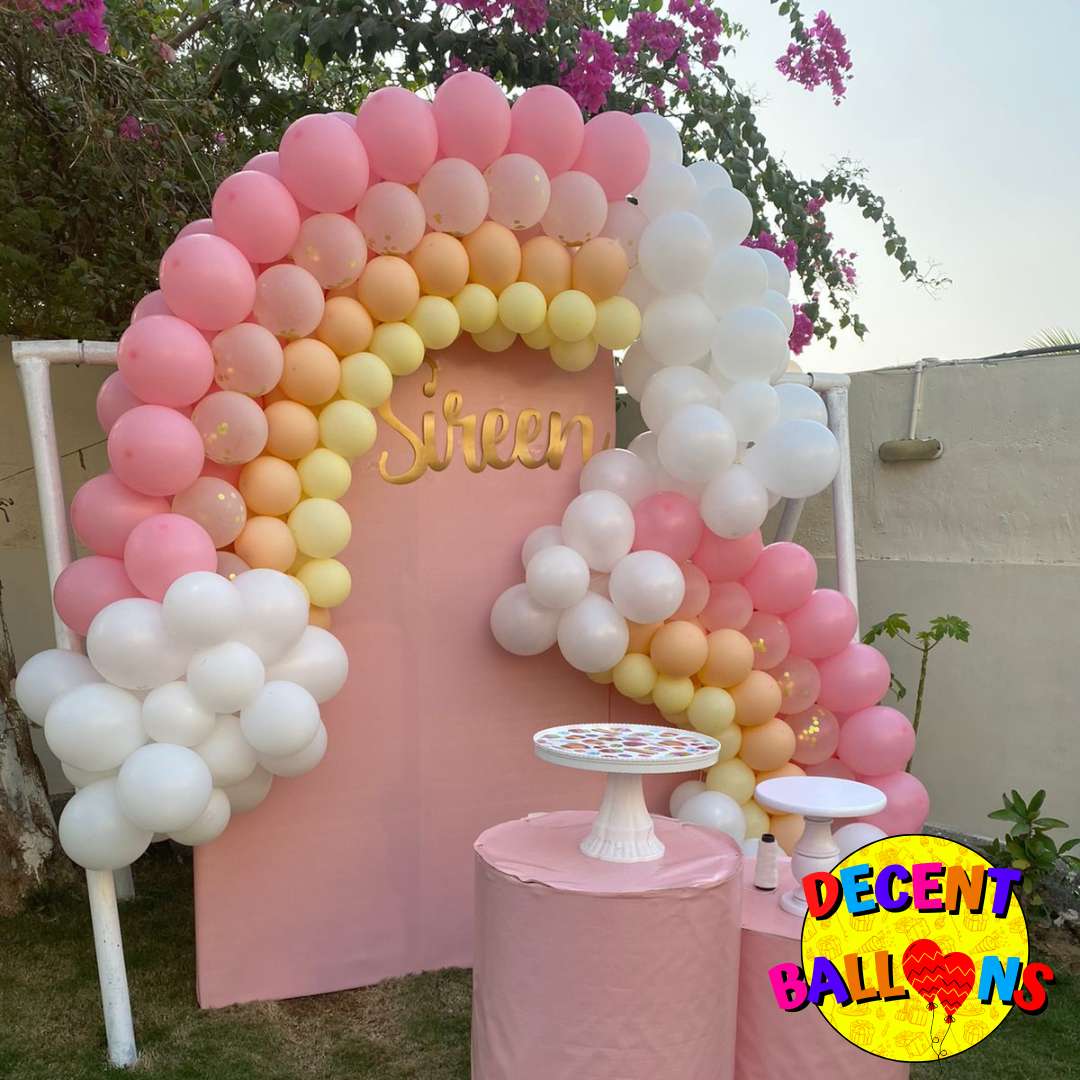 Rainbow-Themed Birthday Party Setup – Colorful & Joyful Celebration Decor