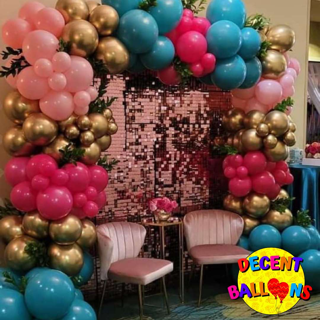 Shimmering Backdrop Birthday Party Setup – Sparkling & Elegant Celebration Decor