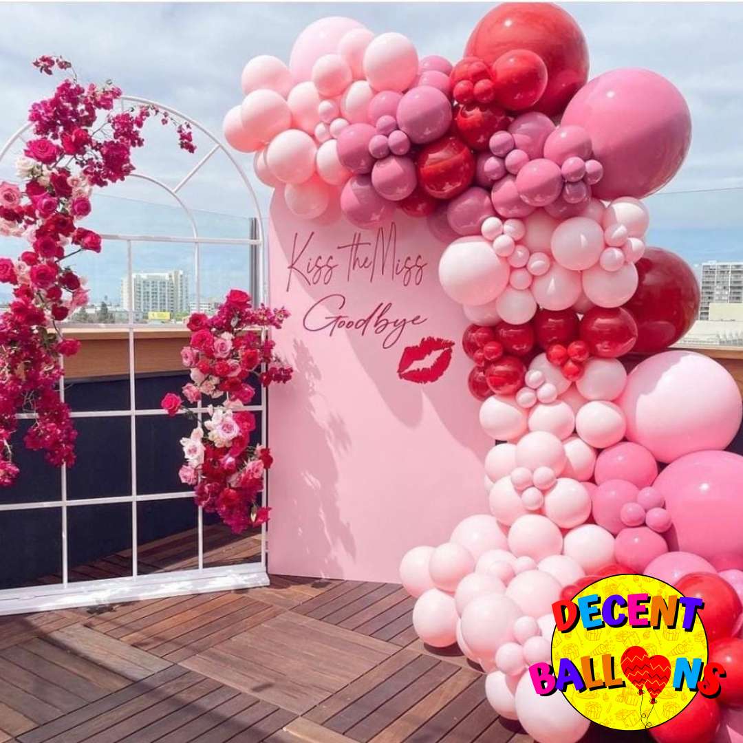Valentine-Themed Party Decoration Setup – Romantic & Elegant Celebration Decor