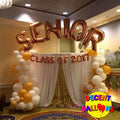 Golden Senior Class Celebration Decor – Sophisticated & Festive Setup