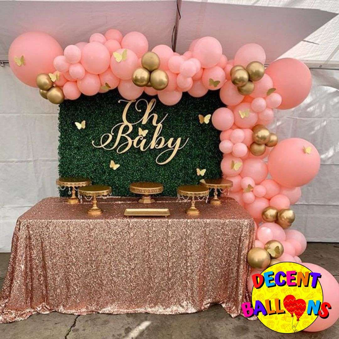 Blush and Gold Baby Shower Decor – Elegant & Heartwarming Celebration
