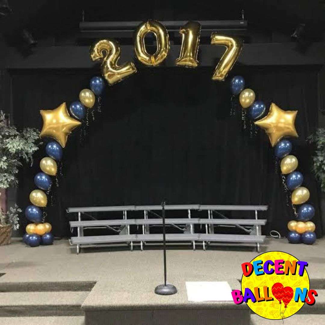 Golden New Year Themed Celebration Decor – Elegant & Festive Setup