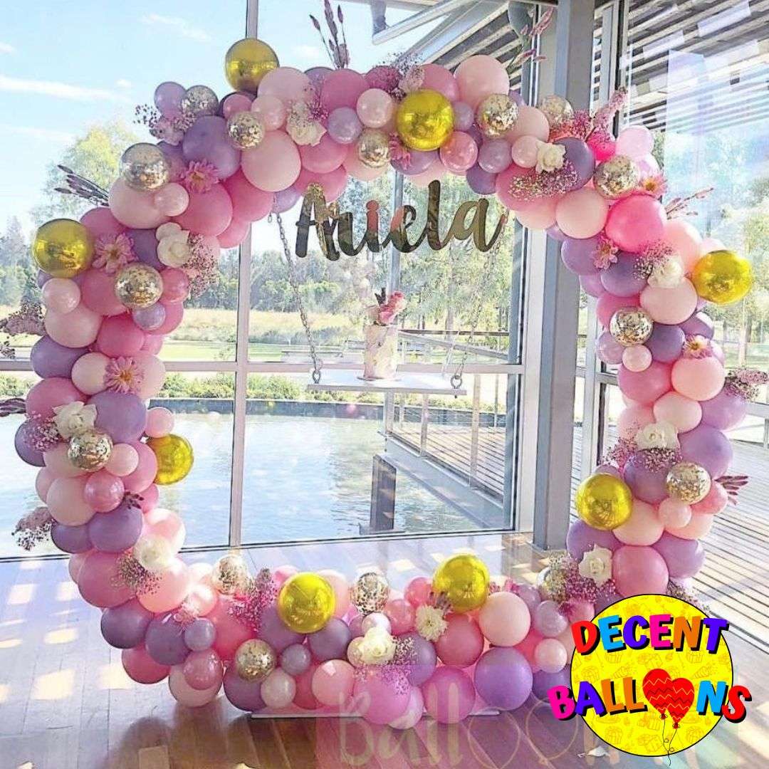 Elegant Personalized Balloon Arch – Stylish Event Decor