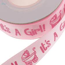 It’s A Girl Baby Shower Ribbon Roll