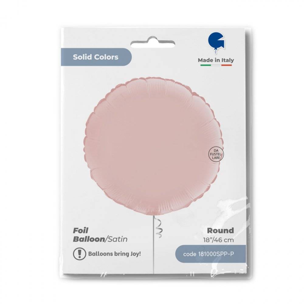 Solid Color Beige Foil Balloon – Round