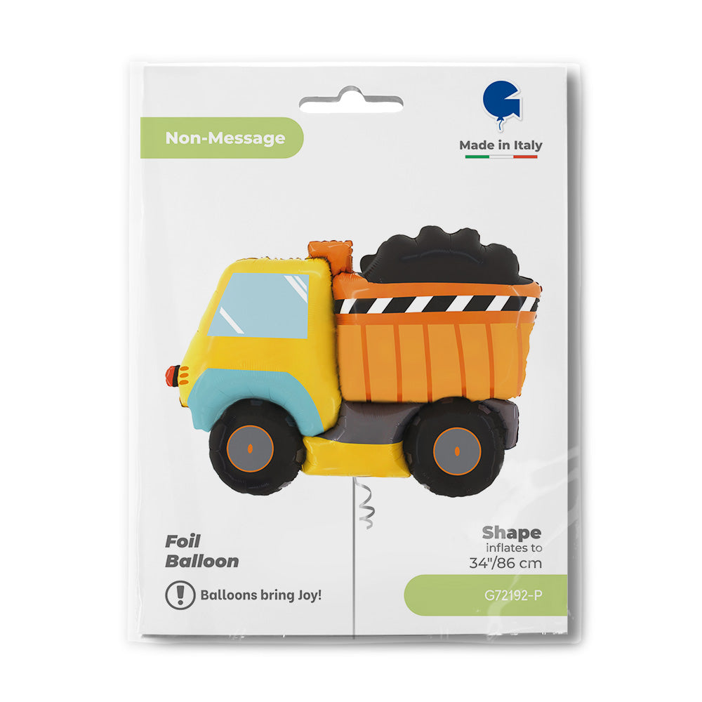 Dump Truck Foil Balloon
