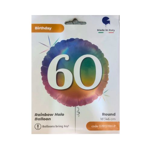 Gradient Foil Balloon – 60th Celebration