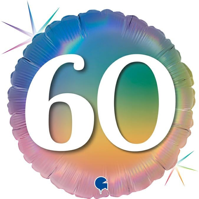 Gradient Foil Balloon – 60th Celebration
