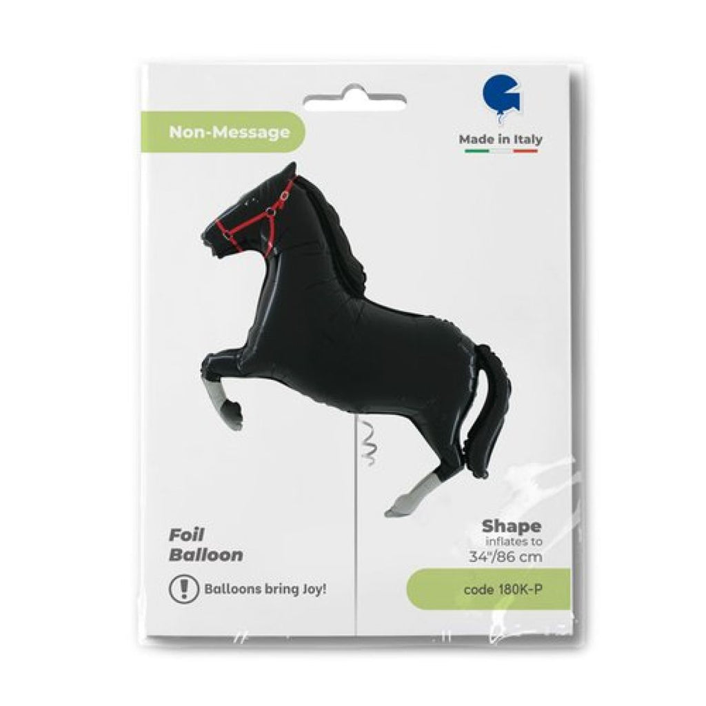 Black Horse Foil Balloon