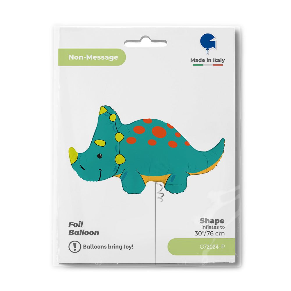 Green Dinosaur Foil Balloon