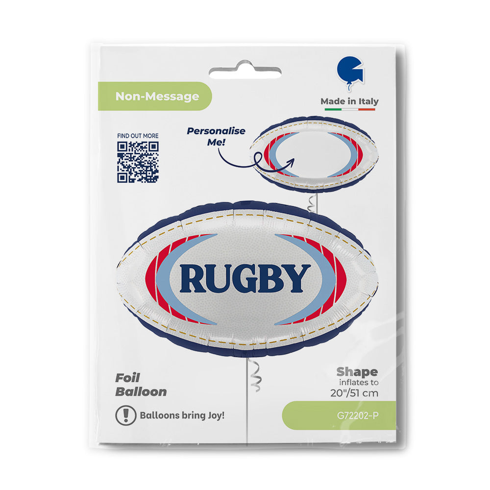 Customizable Rugby Foil Balloon