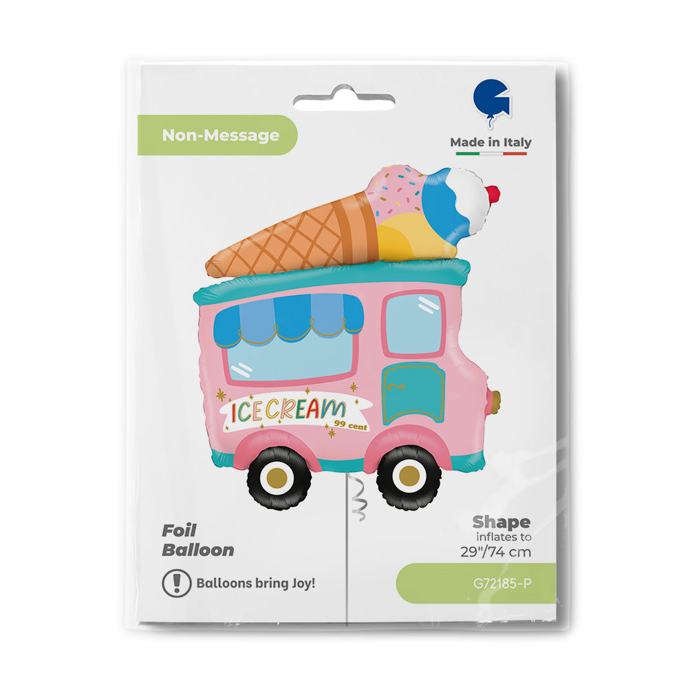 Ice Cream Truck Foil Balloon