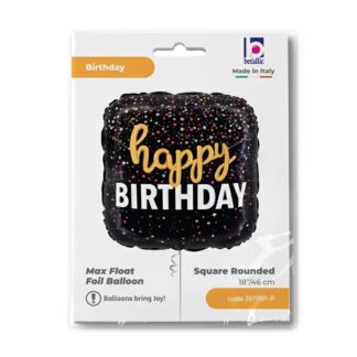 Happy Birthday Confetti Foil Balloon – Max Float