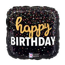 Happy Birthday Confetti Foil Balloon – Max Float