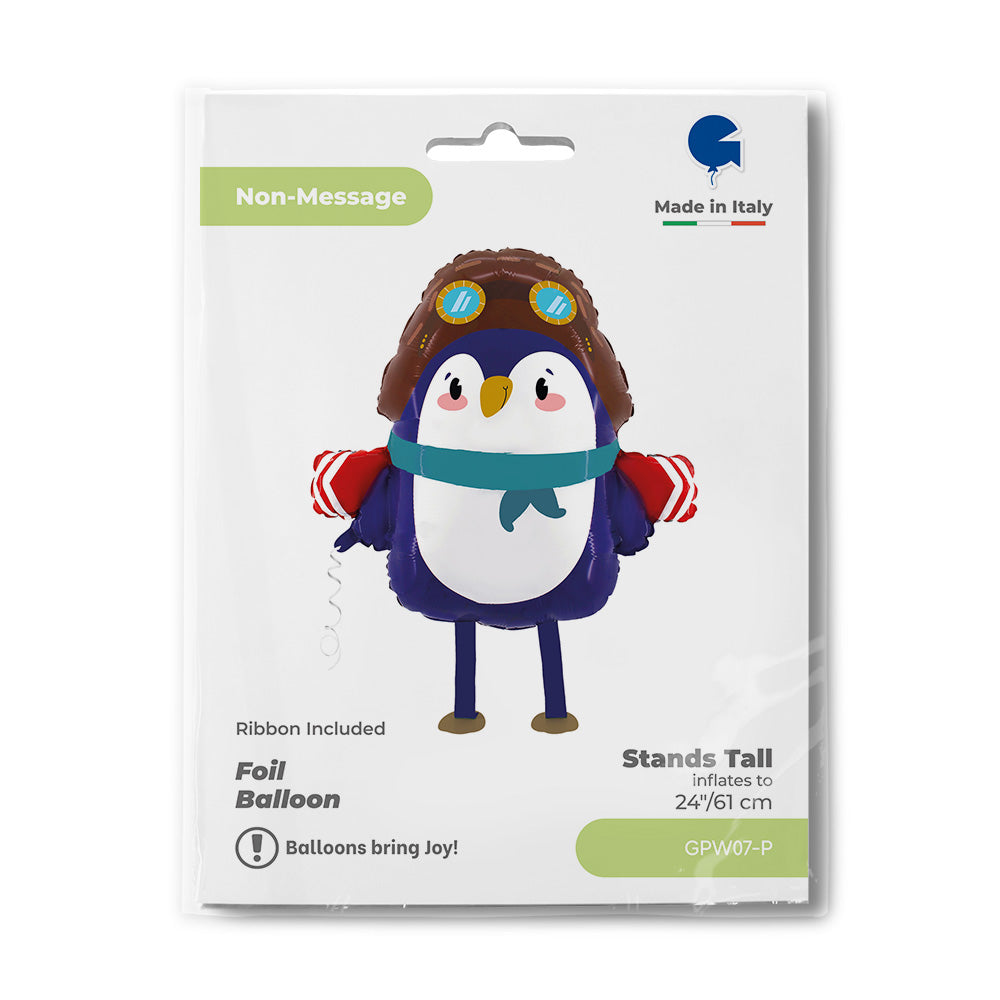 Penguin Aviator Foil Balloon