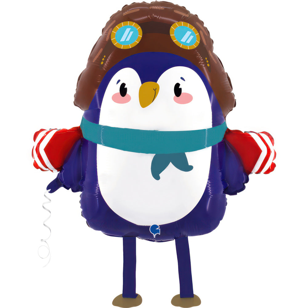 Penguin Aviator Foil Balloon