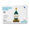 Champagne Bottle Foil Balloon Set – Self-Standing (54 Inches)