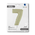 Number 7 Foil Balloon – Cream Satin Finish