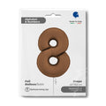 Number 8 Foil Balloon – Chocolate Satin Finish