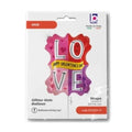 Love Glitter Foil Balloon – Valentine's Special