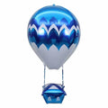 Hot Air Balloon Foil Balloon – Blue and White