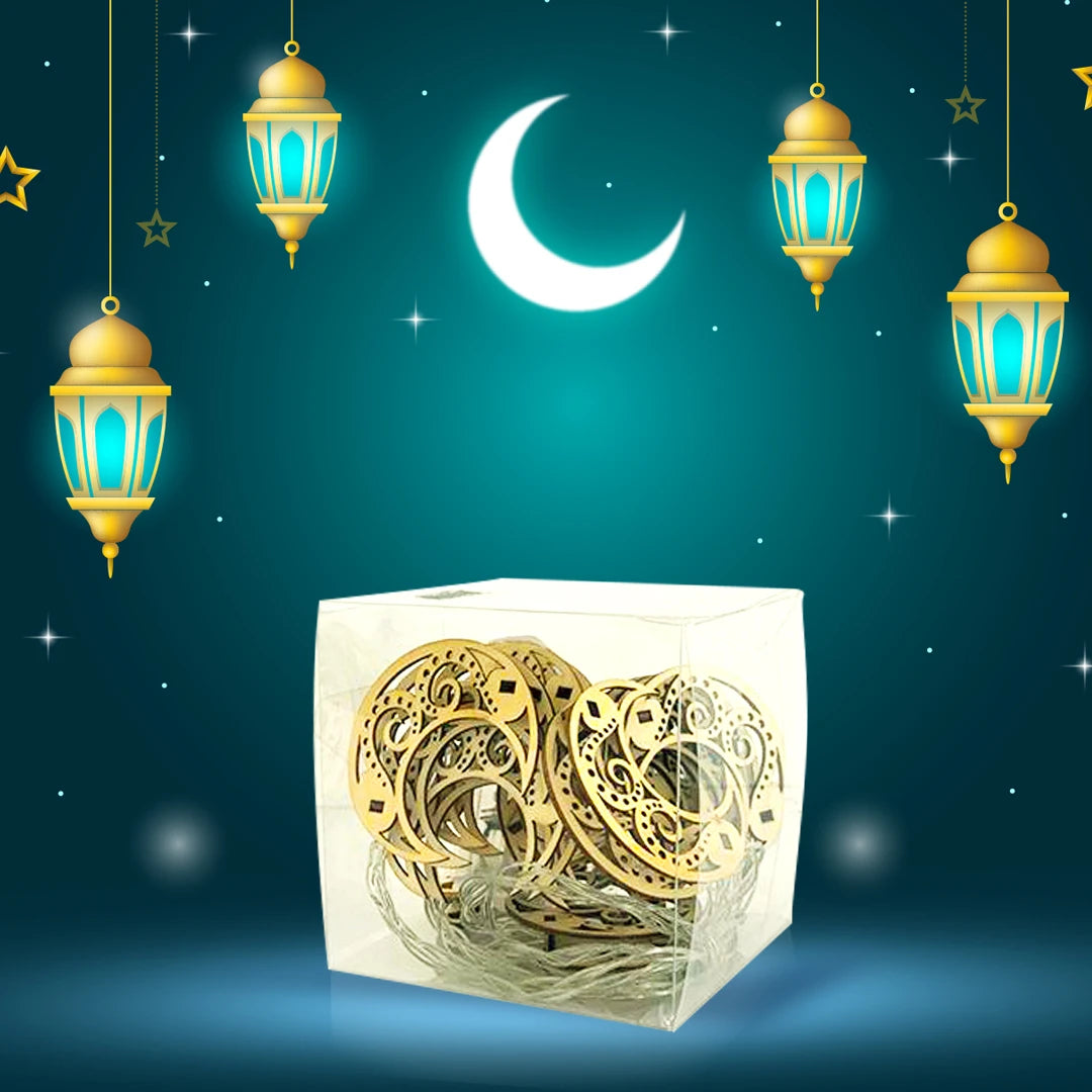 Ramadan  Crescent Moon LED String Lights
