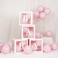 BABY Balloon Display Boxes – Pink Set (4 Pieces)