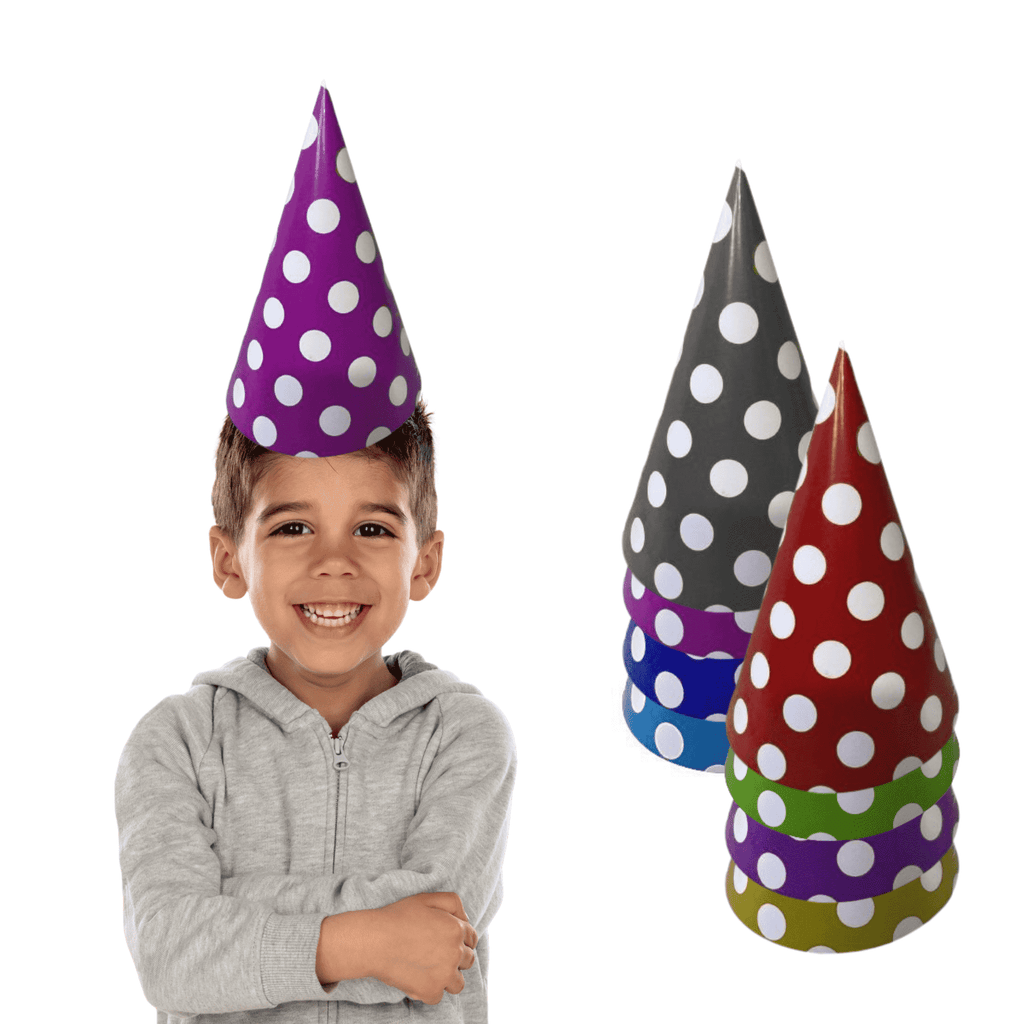 Polka Dots Birthday Caps