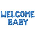 Blue Welcome Baby Letters Foil Balloons