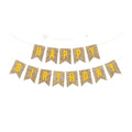 Glitter Happy Birthday Banner