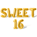 Sweet 16 Foil Balloon Banner