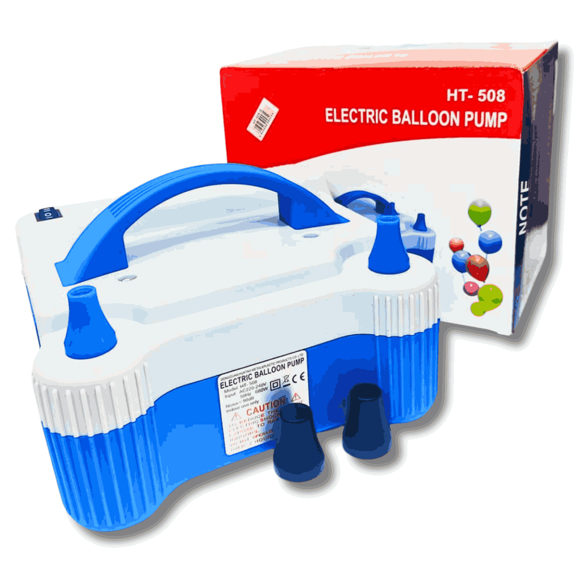 HT-508 Electric Balloon Pump – Dual Nozzle Inflator