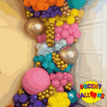 Decent Metallic Balloon Birthday Decor – Elegant & Vibrant Celebration Setup