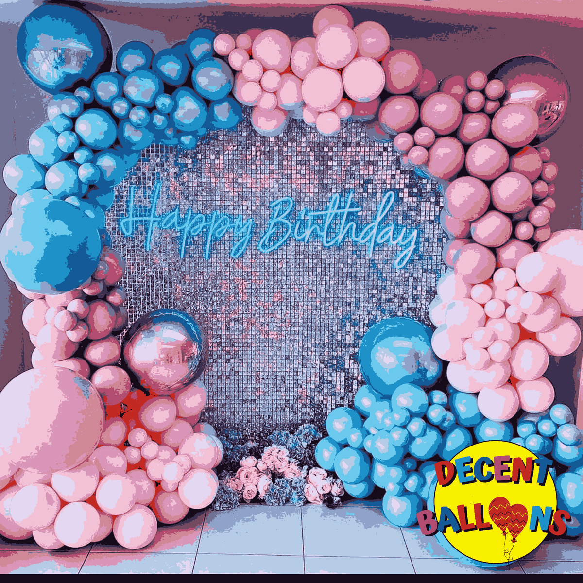 Shimmering Birthday Elegance Decor – Radiant & Stylish Party Setup