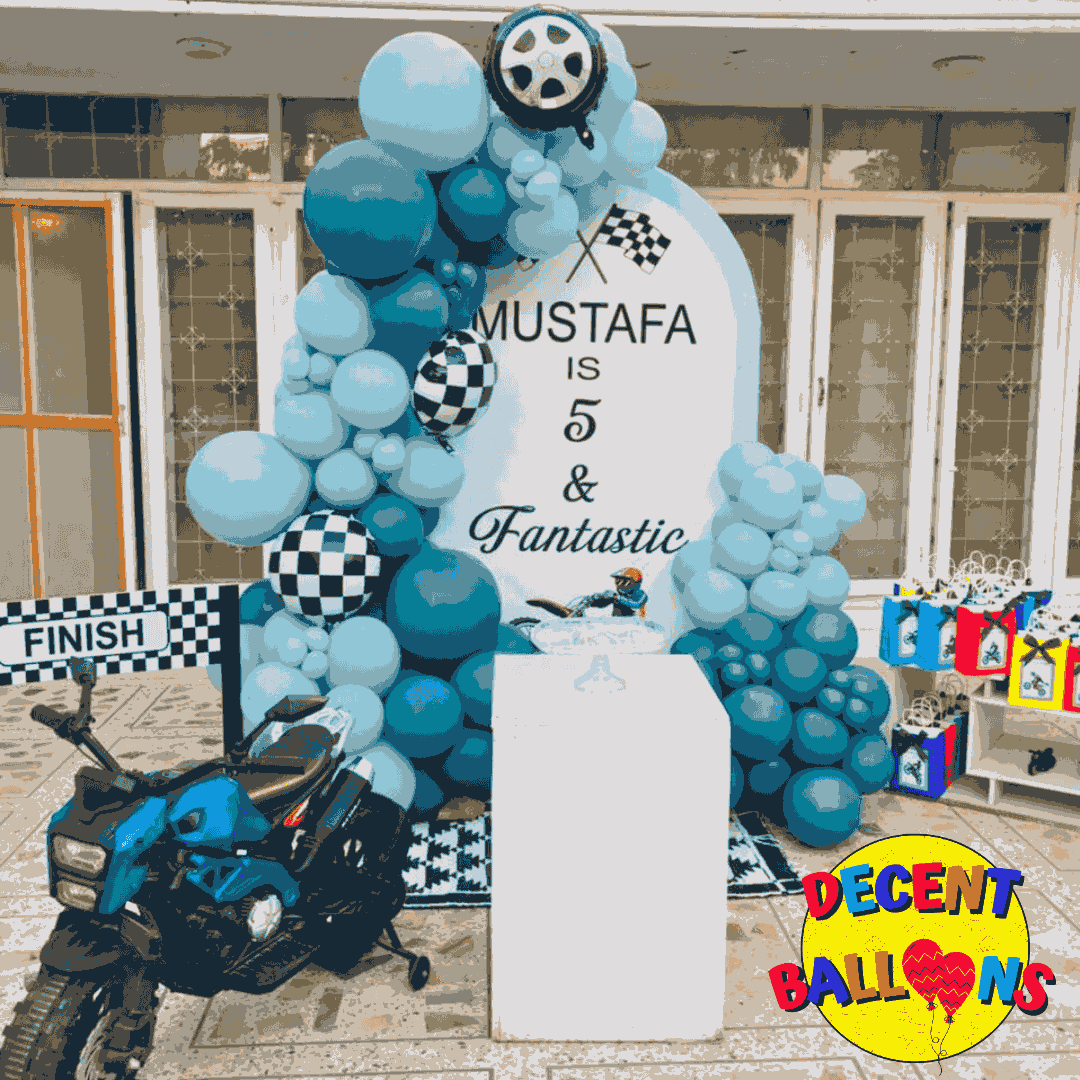 Car-Themed Birthday Party Setup – Racing Fun & Vibrant Decor