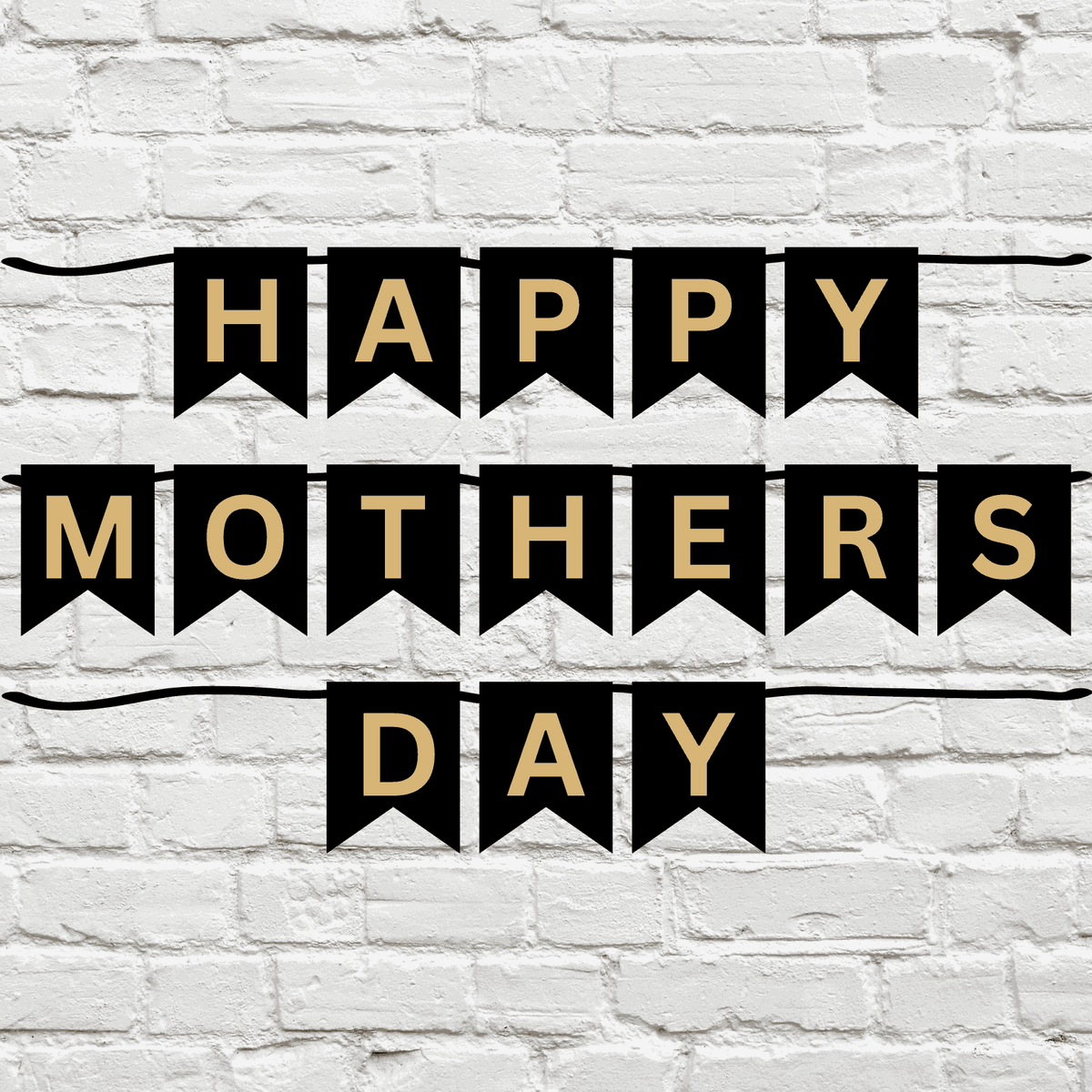 Elegant Happy Mothers Day Banner
