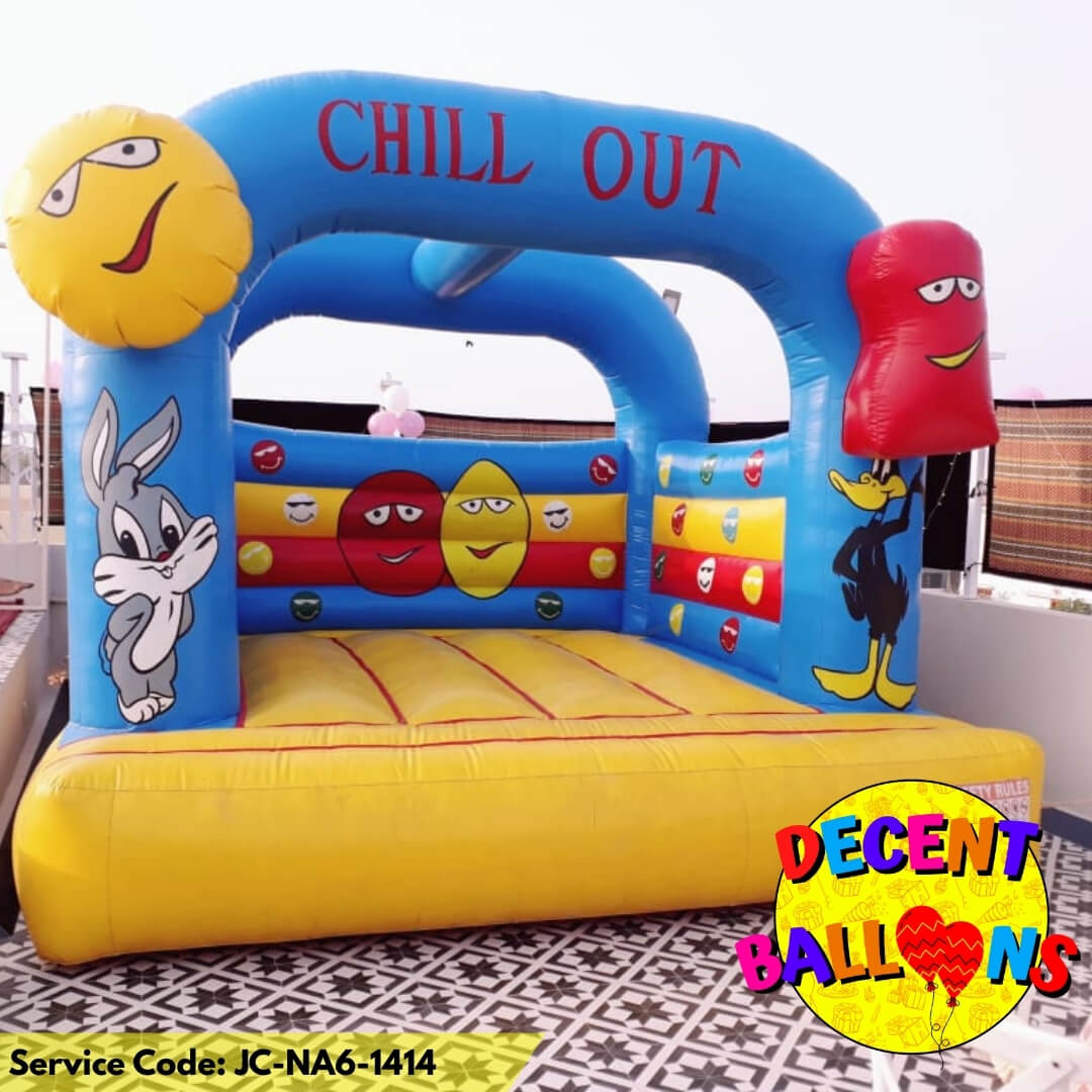 Chill Out Cartoon Jumping Castle – Rent for Emoji & Toon-Themed Kids’ Parties