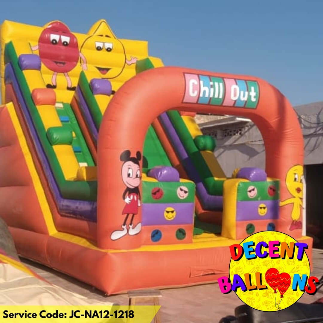 Chill Out Slide Jumping Castle – Rent for Cartoon-Themed Kids’ Parties