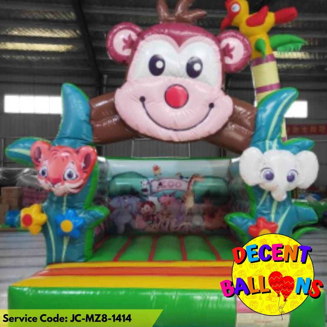 Jungle Animal Kingdom Jumping Castle – Rent for Indoor Safari-Themed Kids’ Parties in Karachi