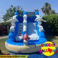 Dolphin Pool Slide Jumping Castle Combo