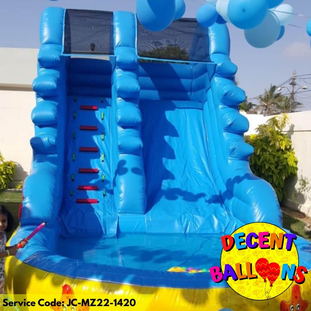 Summer Pool Slide Jumping Castle Combo