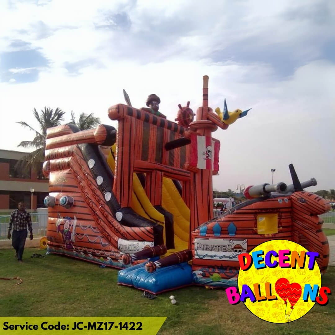 Pirate Ship Combo Jumping Castle Playland Rental