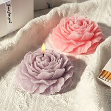 2 - Pcs Petal Peony Flower Candles