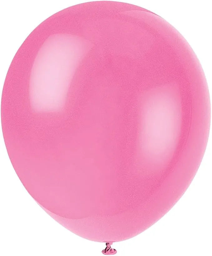 Bright Pink Latex balloons 10 In. 20 Pcs.