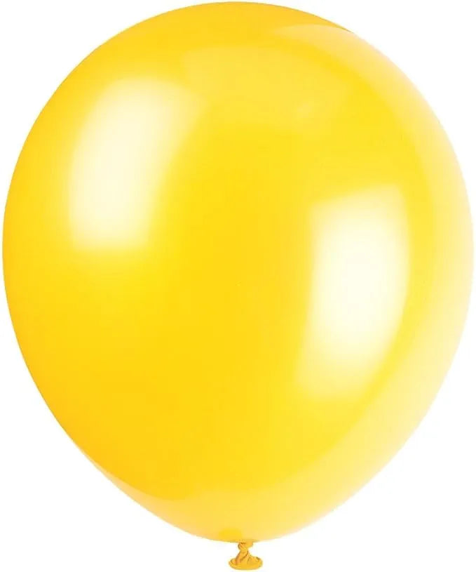 Yellow Sunshine Latex balloons 10 In. 20 Pcs.